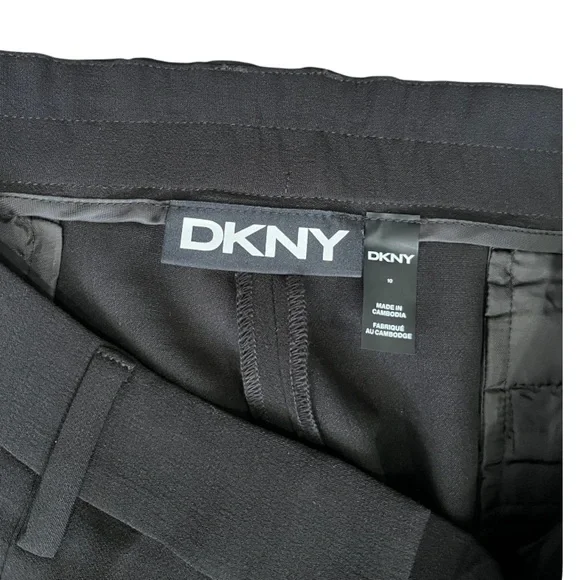 DKNY Wide Leg Pants Black Size 10 - Picture 5 of 8